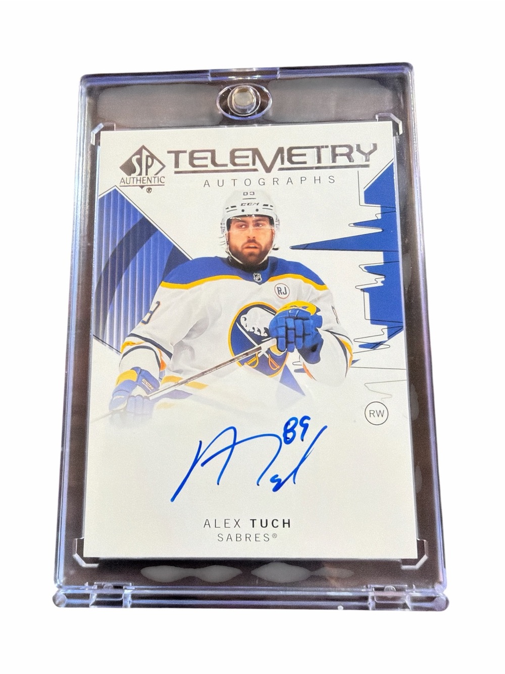 Alex Tuch Autographed Card - 2024-25 Upper Deck SP Authentic Telemetry